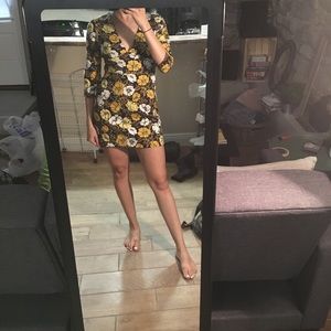Jacquard Zara floral dress